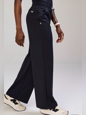 Figs form X Navy Wide-Leg Drawstring Pants XXS